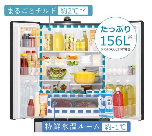 Tủ Lạnh Nội Địa Nhật Hitachi R-Hxc62T