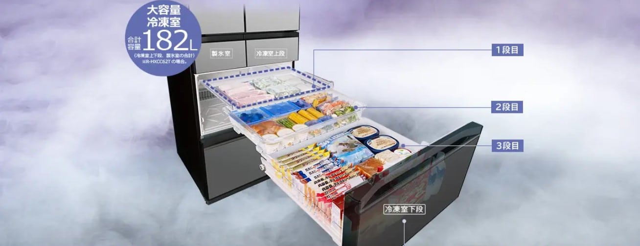 Tủ Lạnh Nội Địa Nhật Hitachi R-Hxc62T