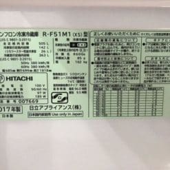 Tủ Lạnh Hitachi R-F51M1-Xs Mặt Gương 505L Với 6 Cánh Cửa 