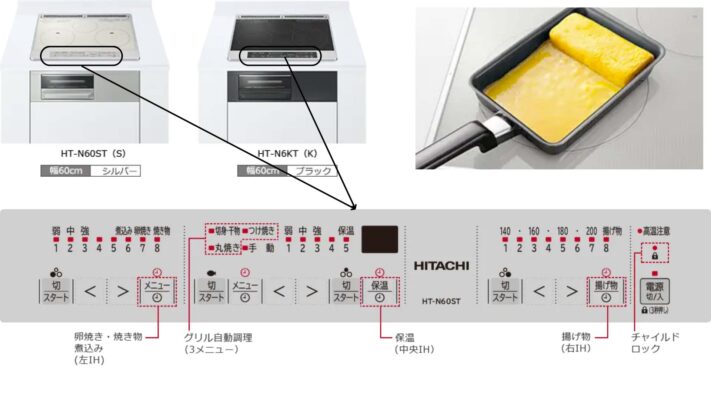 Bếp Từ Hitachi Nội Địa Nhật Ht-N60St