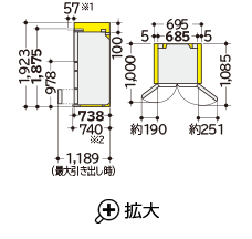 Tủ Lạnh Hitachi R-Hxcc62V-X Dung Tích 617 Lít