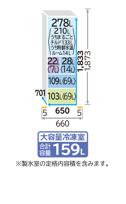 Tủ Lạnh Hitachi R-Hw54V-N Dung Tích 540 Lít